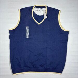 NWT VTG 90s Y2K Smith & Watkins Purple V-Neck Sweatshirt Sweater Vest Mens Large